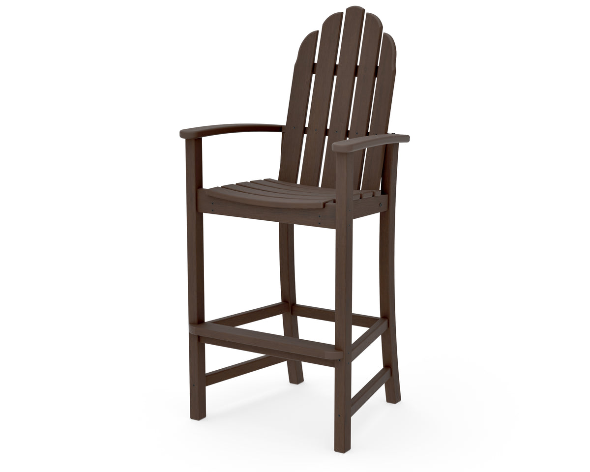 POLYWOOD Classic Adirondack Bar Chair in Kona