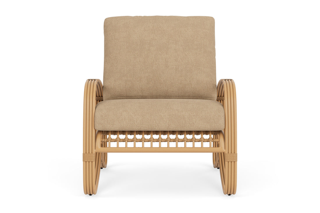 Lloyd Flanders Riviera Lounge Chair with Hayden Sand fabric