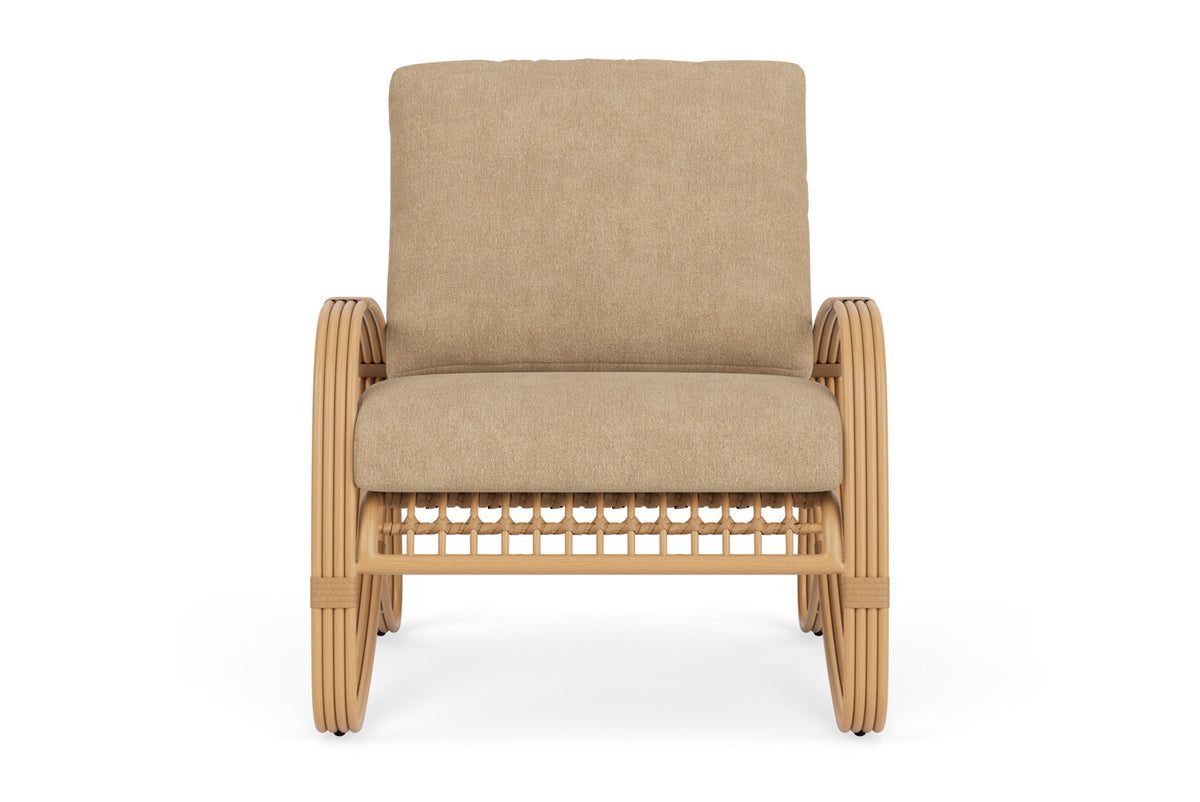 Lloyd Flanders Riviera Lounge Chair with Hayden Sand fabric