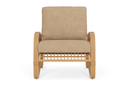 Lloyd Flanders Riviera Lounge Chair with Hayden Sand fabric