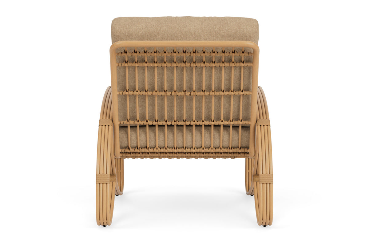 Lloyd Flanders Riviera Lounge Chair with Hayden Sand fabric, view 7