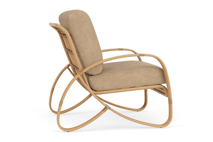 Lloyd Flanders Riviera Lounge Chair with Hayden Sand fabric, view 5
