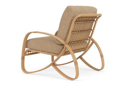 Lloyd Flanders Riviera Lounge Chair with Hayden Sand fabric, view 8