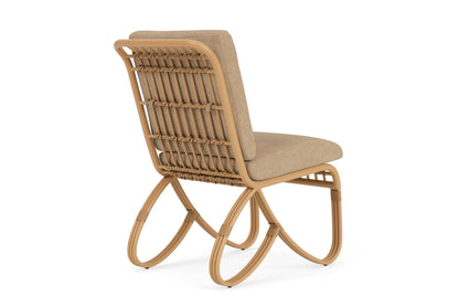 Lloyd Flanders Riviera Armless Dining Chair with Hayden Sand fabric, view 6