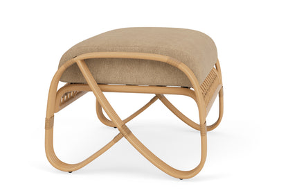 Lloyd Flanders Riviera Ottoman with Hayden Sand fabric, view 4