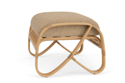 Lloyd Flanders Riviera Ottoman with Hayden Sand fabric, view 9