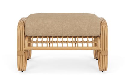 Lloyd Flanders Riviera Ottoman with Hayden Sand fabric, view 7