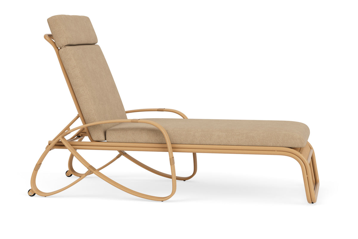 Lloyd Flanders Riviera Chaise with Hayden Sand fabric, view 4