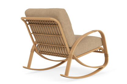 Lloyd Flanders Riviera Lounge Rocker with Hayden Sand fabric, view 6