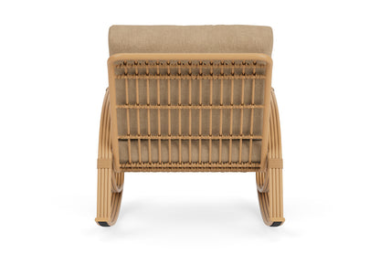 Lloyd Flanders Riviera Lounge Rocker with Hayden Sand fabric, view 7