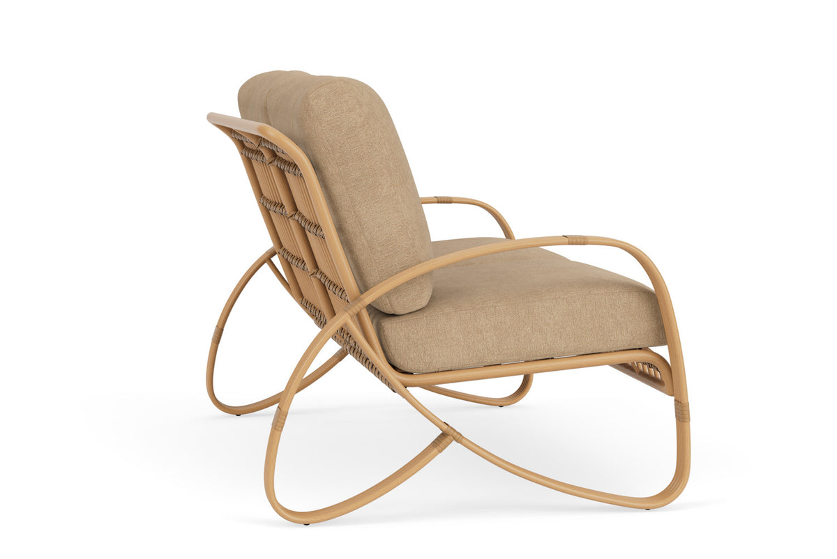 Lloyd Flanders Riviera Loveseat with Hayden Sand fabric, view 5