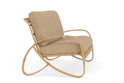 Lloyd Flanders Riviera Loveseat with Hayden Sand fabric, view 4