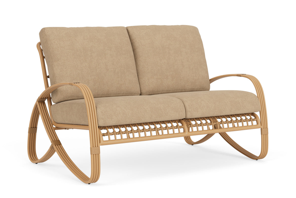 Lloyd Flanders Riviera Conversation Set with Hayden Sand fabric, view 2