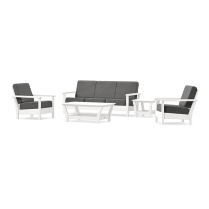 POLYWOOD Harbour 5-Piece Deep Seating Set in White