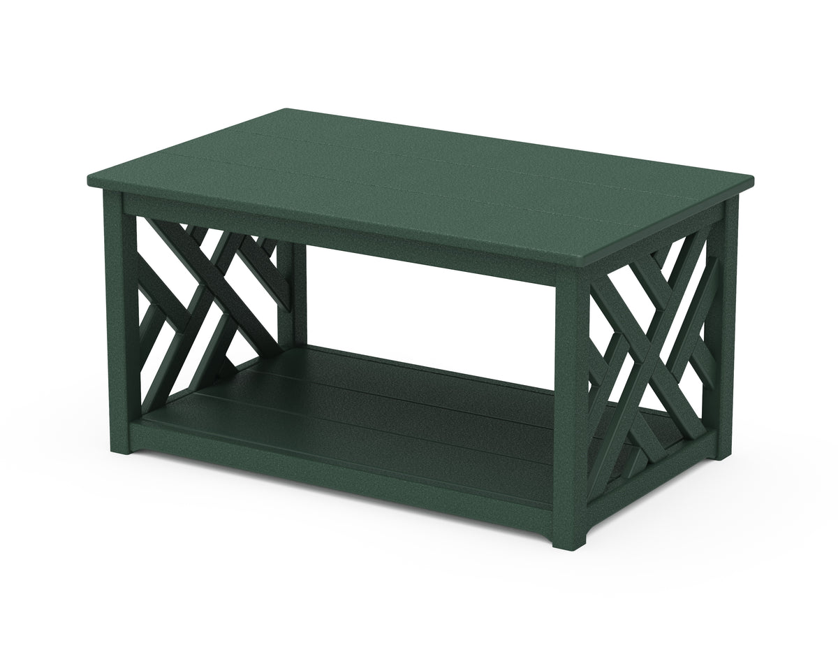 POLYWOOD Chippendale Coffee Table in Green
