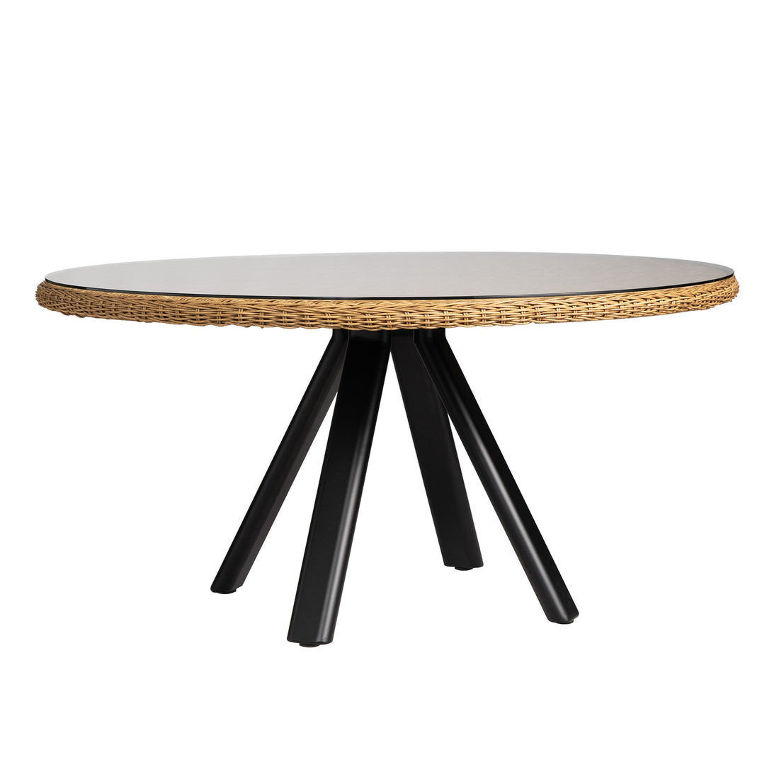 Lloyd Flanders Galloway 59" Round Dining Table, lifestyle photo 1