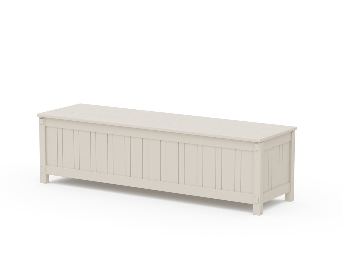 POLYWOOD Acadia 60” Storage Bench in Sand