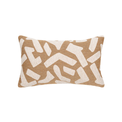 Elaine Smith Fascination Caramel outdoor pillow, brown
