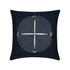 Elaine Smith Direction Indigo outdoor pillow, navy