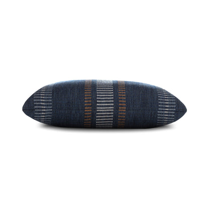 Elaine Smith Journey Indigo outdoor pillow, navy - view 12