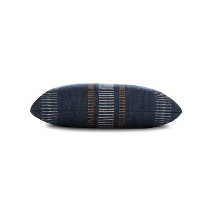 Elaine Smith Journey Indigo outdoor pillow, navy - view 11