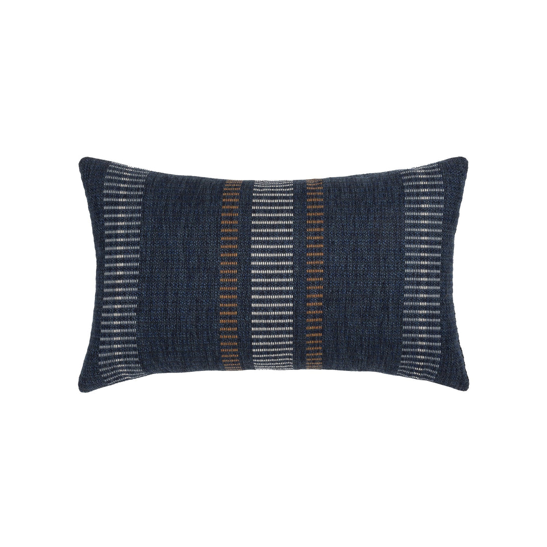 Elaine Smith Journey Indigo outdoor pillow, navy