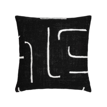 Elaine Smith Instinct Ebony outdoor pillow, black - view 2