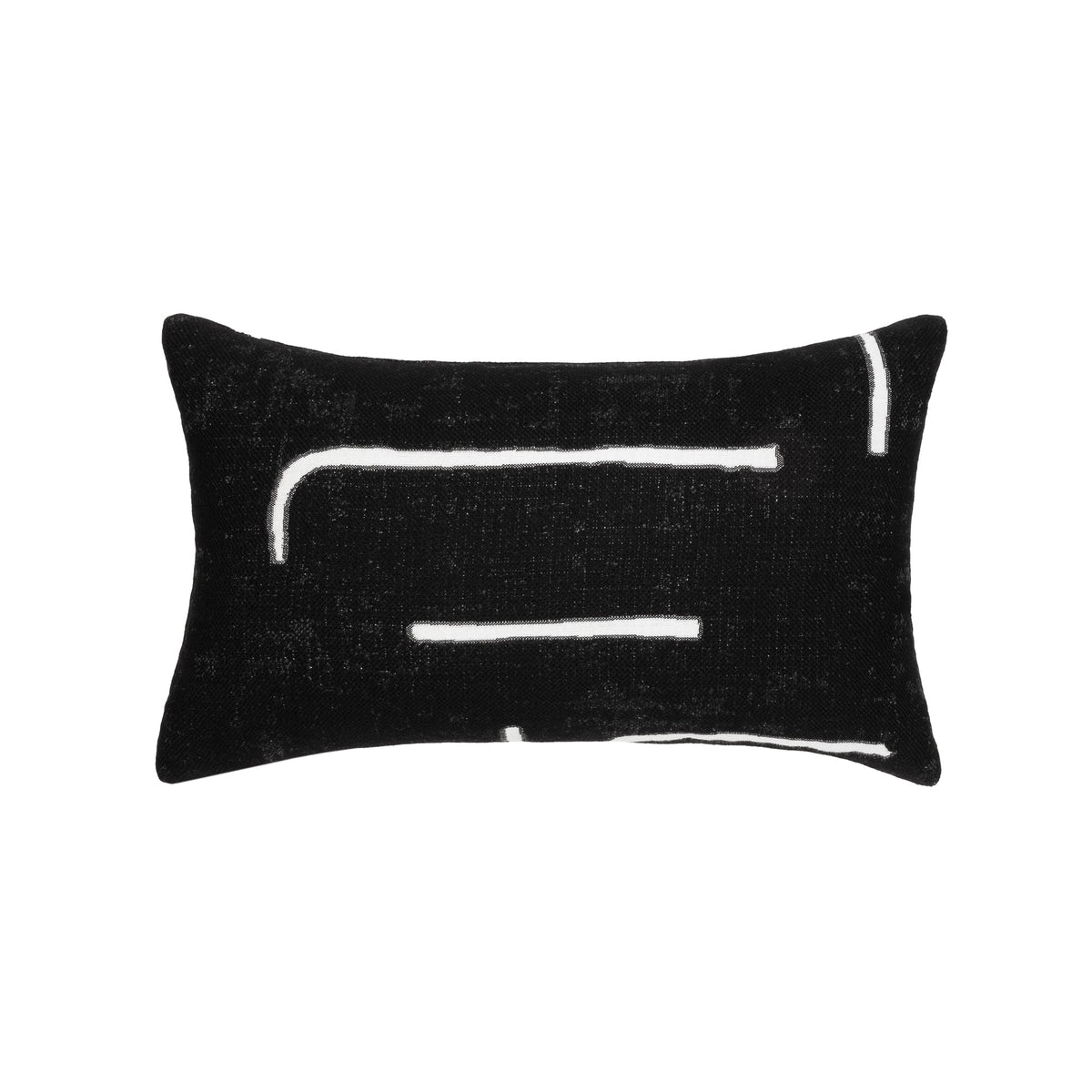 Elaine Smith Instinct Ebony outdoor pillow, black