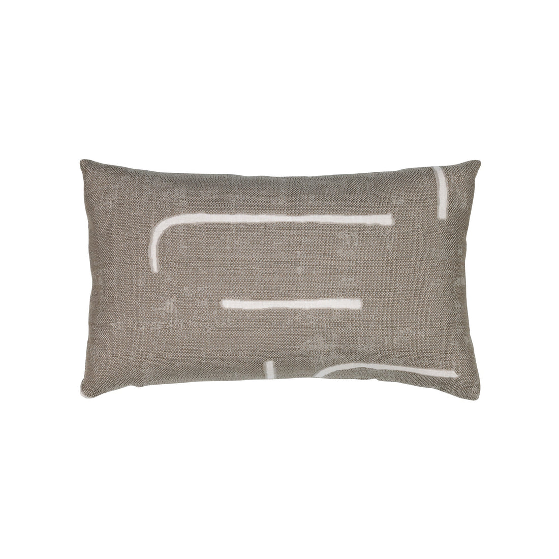 Elaine Smith Instinct Taupe outdoor pillow, gray