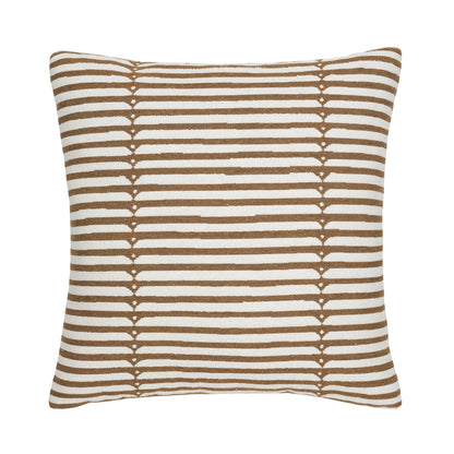 Elaine Smith Sincerity Caramel outdoor pillow, brown - view 3