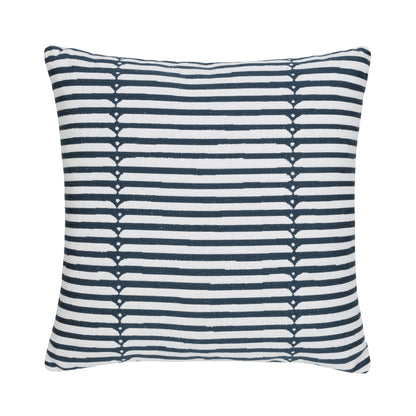 Elaine Smith Sincerity Denim outdoor pillow, blue - view 3