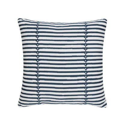 Elaine Smith Sincerity Denim outdoor pillow, blue - view 2