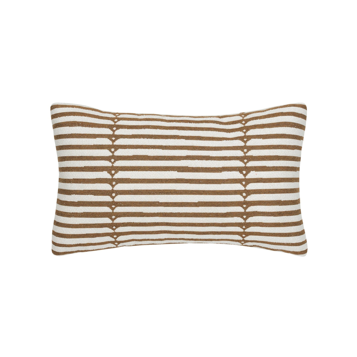 Elaine Smith Sincerity Caramel outdoor pillow, brown