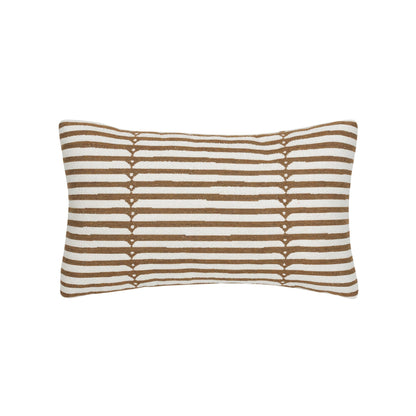 Elaine Smith Sincerity Caramel outdoor pillow, brown