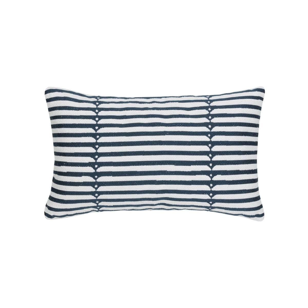 Elaine Smith Sincerity Denim outdoor pillow, blue