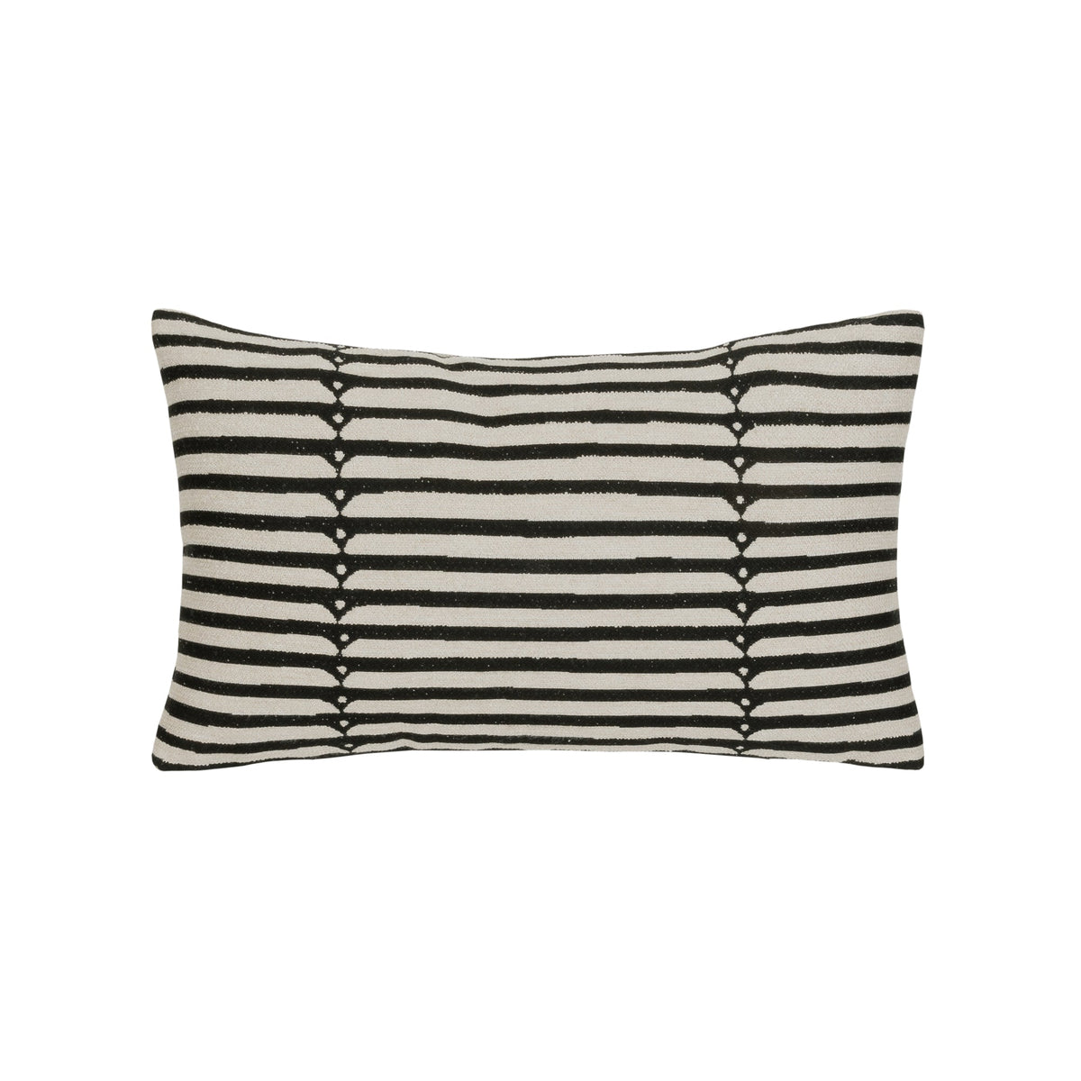 Elaine Smith Sincerity Ebony outdoor pillow, black