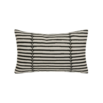 Elaine Smith Sincerity Ebony outdoor pillow, black