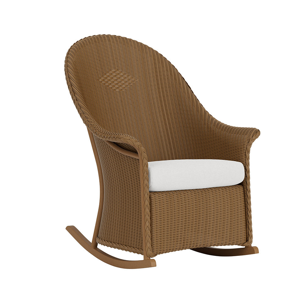 Lloyd Flanders Lloyd Loom High Back Porch Rocker – 2x2 Weave, lifestyle photo 1