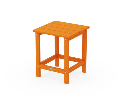 POLYWOOD Long Island 18" Side Table in Tangerine