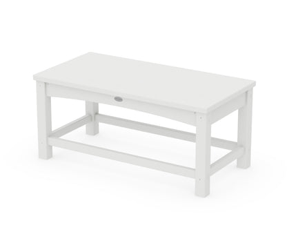 POLYWOOD Club Coffee Table in White