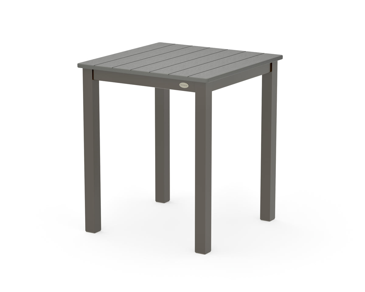 POLYWOOD Main Street 26 x 26 Dining Table in Bronze / Slate Grey
