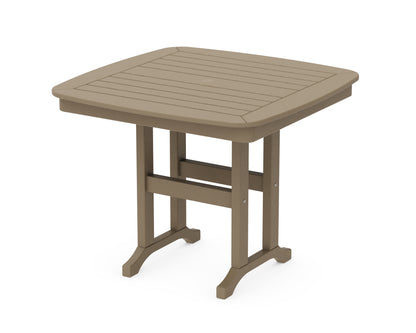 POLYWOOD Nautical 37" Dining Table in Vintage Sahara