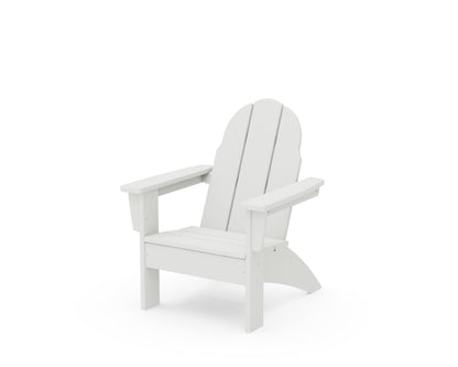 POLYWOOD Kids Vineyard Adirondack Chair in Vintage White