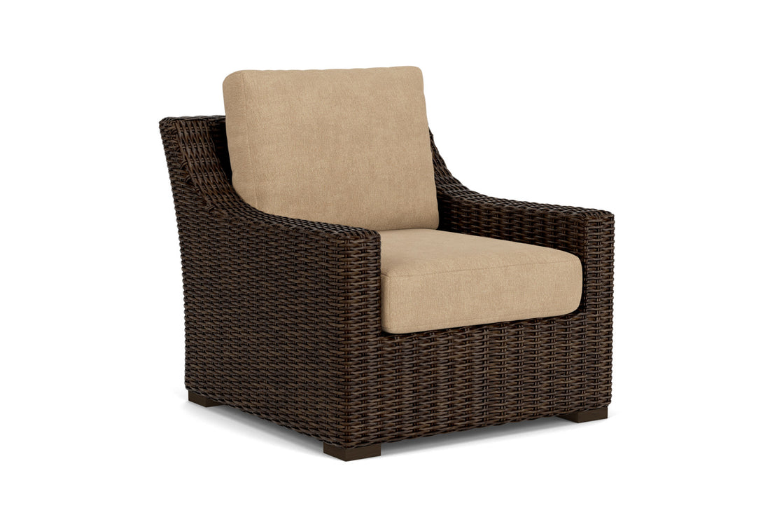 Lloyd Flanders Mesa Lounge Chair with Hayden Sand fabric, view 2