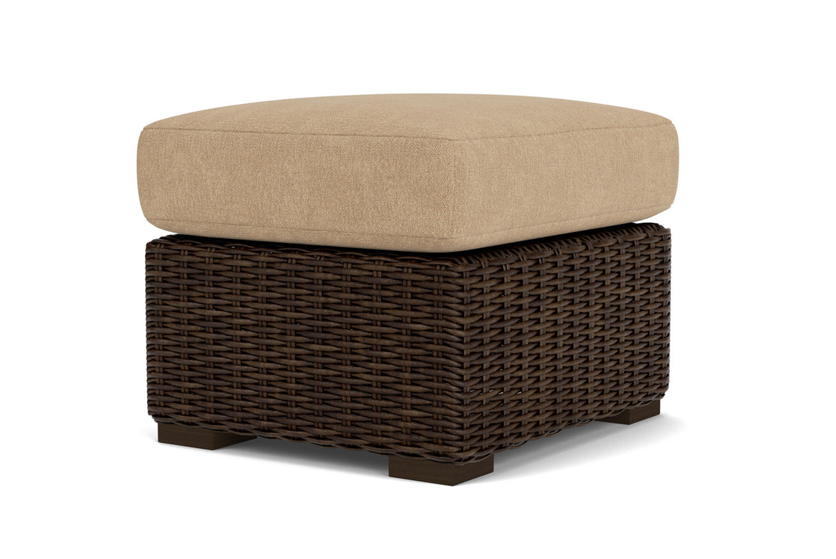 Lloyd Flanders Mesa Ottoman with Hayden Sand fabric, view 8