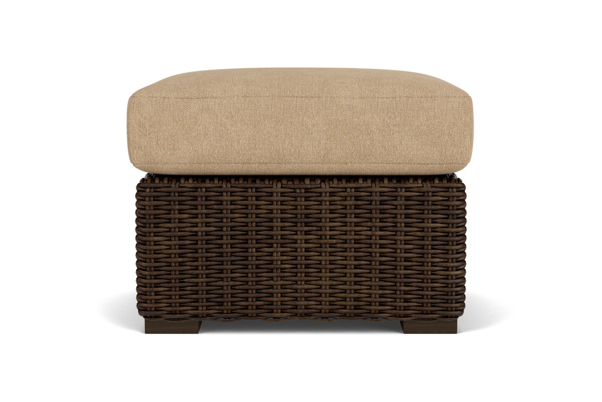 Lloyd Flanders Mesa Ottoman with Hayden Sand fabric