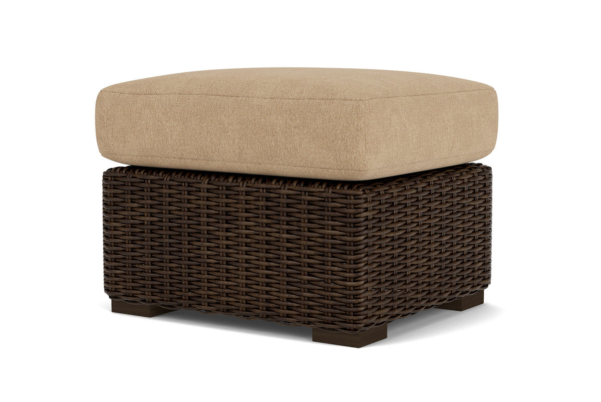 Lloyd Flanders Mesa Ottoman with Hayden Sand fabric, view 10