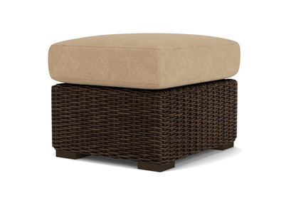 Lloyd Flanders Mesa Ottoman with Hayden Sand fabric, view 3