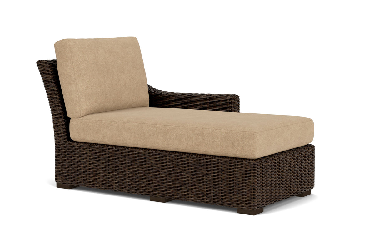 Lloyd Flanders Mesa Left Arm Chaise with Hayden Sand fabric, view 3