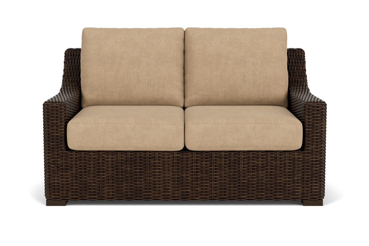 Lloyd Flanders Mesa Conversation Set with Hayden Sand fabric